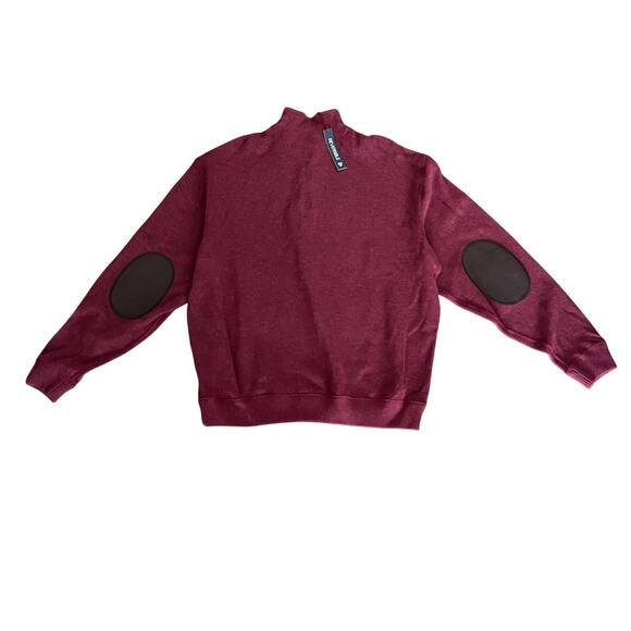 Daniel Cremieux Burgundy or Green, Quarter Zip Reversible Pullover Large - Picture 2 of 5